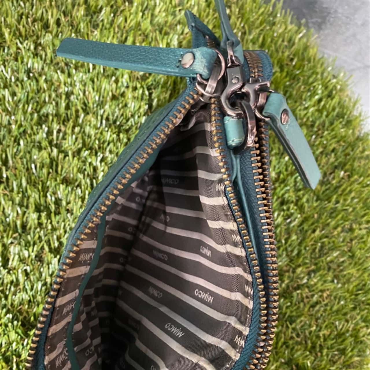 Mimco Womens Cross Body Bag Green (s)