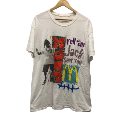 Travis Scott X Mcdonalds Tell Em Jack Sent You  Size L Short Sleeve T-shirt As Is