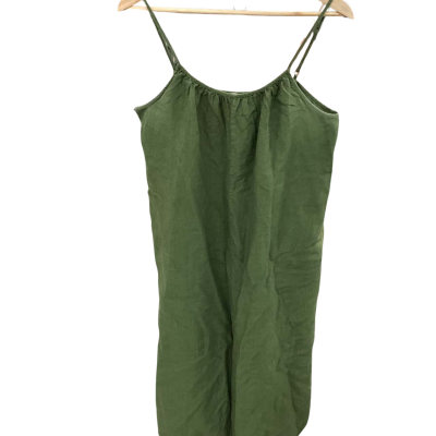 Country Road Womens  Size 12 Green French Linen Dress - Cotton Lined