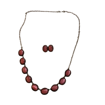 Vintage necklace with earrings