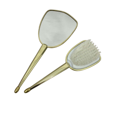 Unbranded Mirror + Brush Set Pink