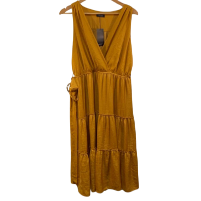 BNWT Forcast Womens  Size 14 Maxi Dress Mustard RRP $109.99