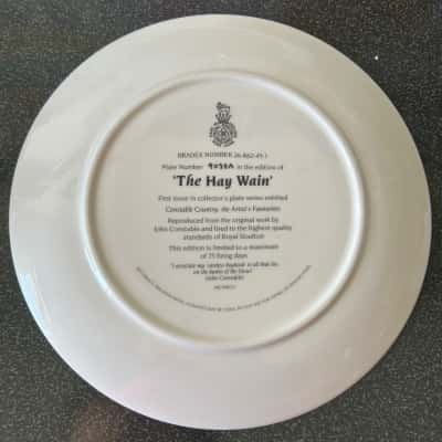 Brand New Royal Doulton The Hay Wain Collectable Plate 1992 (B24)