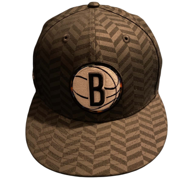 New Era Unisex  Size One NBA Brooklyn Nets Black  / Grey / Silver 