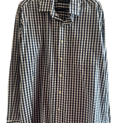 RB Sellars Men's  Size XXL Checked Shirt Blue / Checked / White 