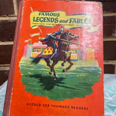 Vintage Famous Legends & Fables Hard Cover Book
