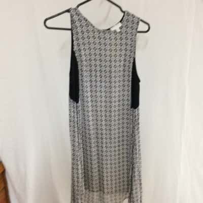 Witchery Womens  Size 8 Maxi Dress Black  / White 