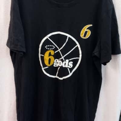  Mens Goat Crew Size XL Short Sleeve T-shirt Black / Gold / White 