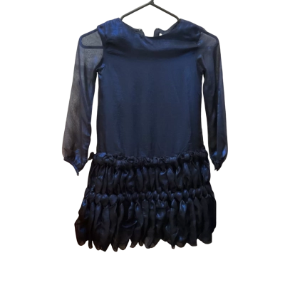  Kids Charabia Size 8 Dress Navy Blue 