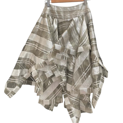 Zimmermann Womens  Size 0 Mini Skirt Silver 