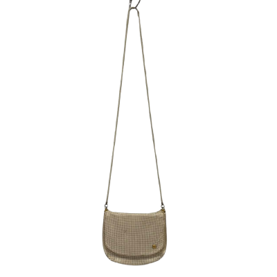 Glomesh Evening Bag  Cream, Snake Strap.