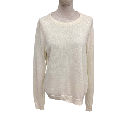 Venroy Linen  Size M Jumper Cream 