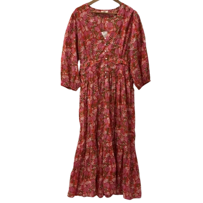 Holiday Womens Size XL Midi Dress Orange