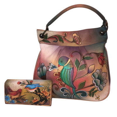 Anuschka Bird Handbag and Purse 