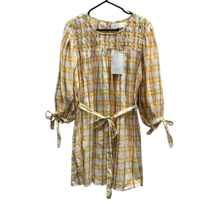 New With Tags DAUGHTERS OF INDIA Size L 'Freya' Dress Honeycomb Plaid