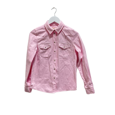Sézane Rue Saint-Fiacre Chemise Servanne Denim Jacket - Size 34 AU6 - Rose Bubble Pink - New with tags