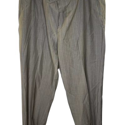 Sportscraft Mens  Size 34 Suit Pants Grey / Pinstriped 