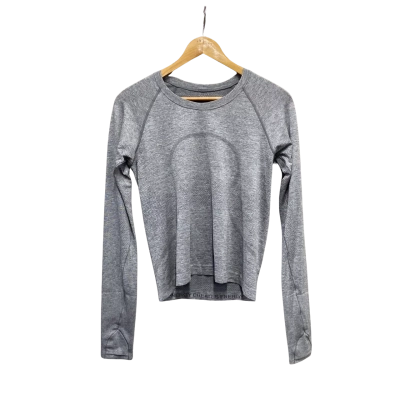 Lululemon Womens  Size M Long Sleeve Top Grey 