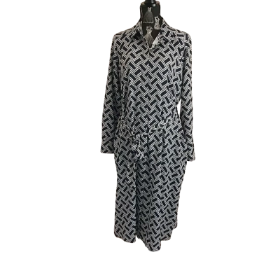 David Jones Womens  Size 14 Cocktail Dress Black  / Pattern / White BNWT