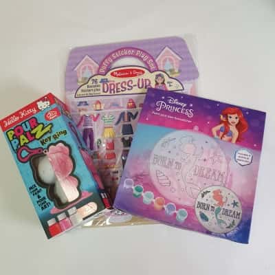 Disney Suncatcher, Hello Kitty Keychain & Sticker Play Crafty Pack - New