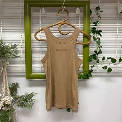 C&M Camilla and Marc Womens  Size 8 Singlet Top Brown 