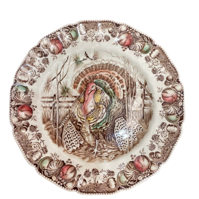 Johnson Bros-His Majesty Vintage Turkey Plate