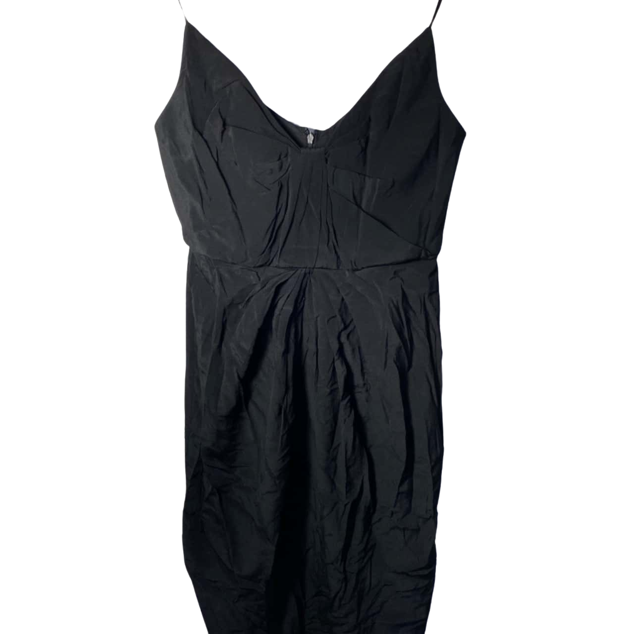 Zimmermann Womens Size 2 Shoestring Strap Silk Dress Black (s)