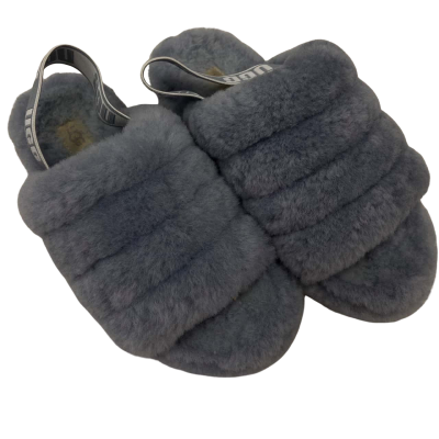 UGG Women's UGG Fluff Yeah Slides in a Blue/Grey Colour Size 6