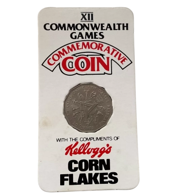 1982  50 Cents Brisbane XII Commonwealth Games Kelloggs Corn Flakes 