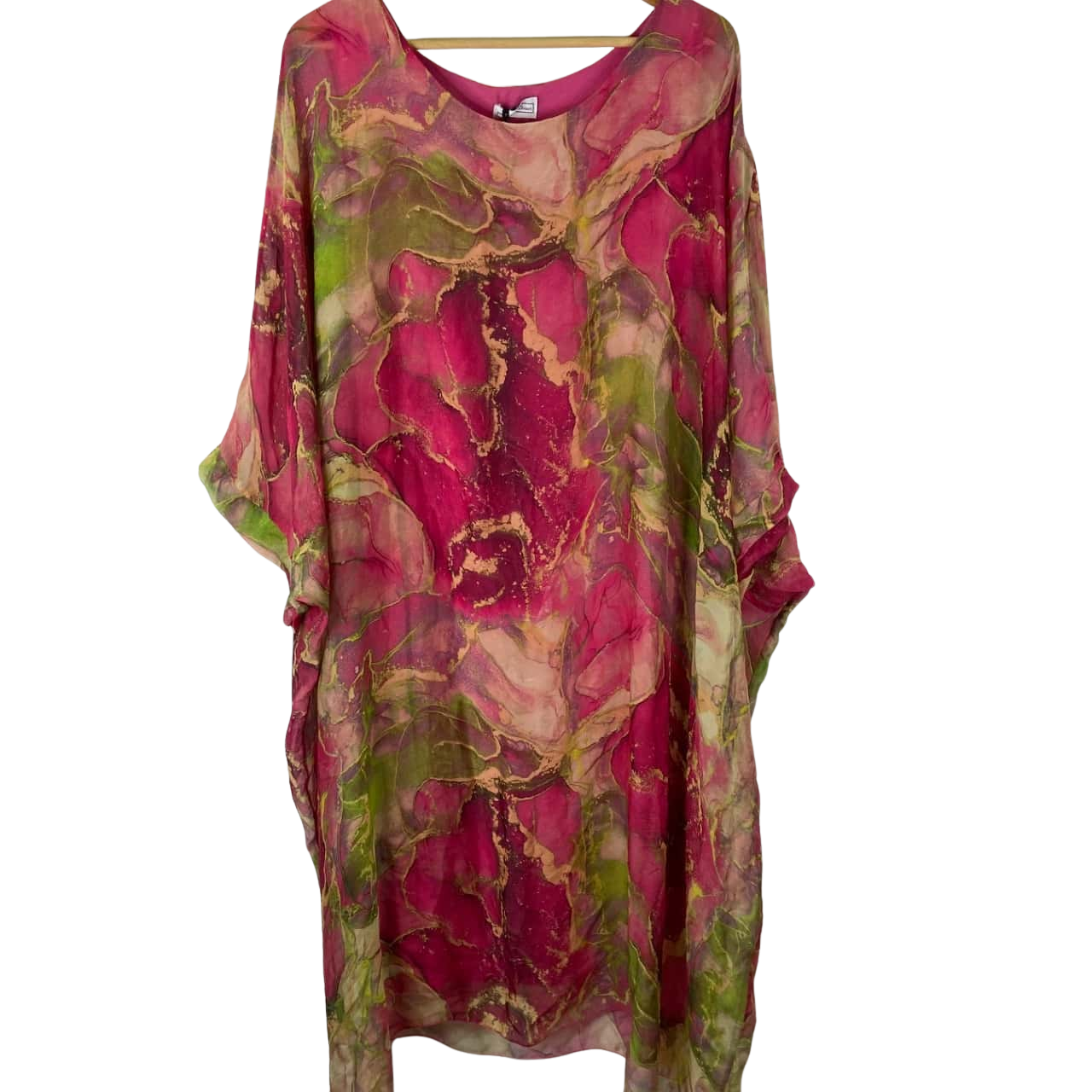 The Italian Closet Fuchsia Flow Dress with Under Dress – One Size(s)