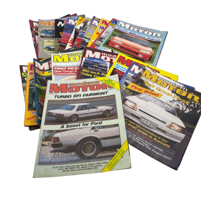 19x 1984-1989 ‘Modern Motor’ Magazines