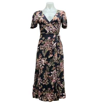 Billabong Womens Size 8 True Wrap Dress Floral / Multicoloured 