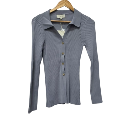 Staple the Label Womens  Size M Button Up Top / Long Sleeve Top Grey 