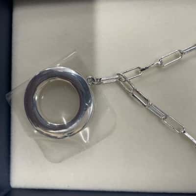 Equilibrium Womens Necklace Silver-tone