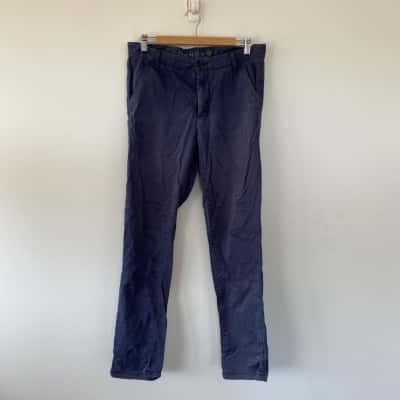 Connor Navy Blue Slim Chino Pants  Size 30