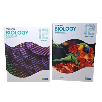 Pearson Biology 12 Queensland units 3 & 4 - set of 2