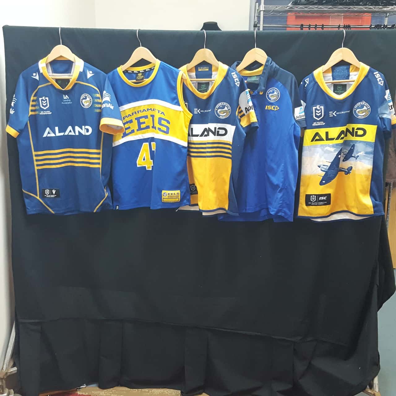NRL Parramatta Eels Bundle of 6 Jerseys/tops Kids Size 12 See