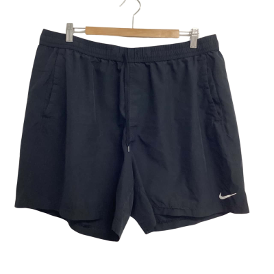 Nike Mens  Size XXL Black  Running Shorts NB waist cord is retracted on one side