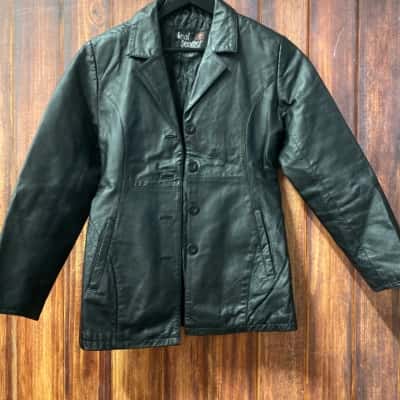 Real leather   Size M Leather Jacket Black  