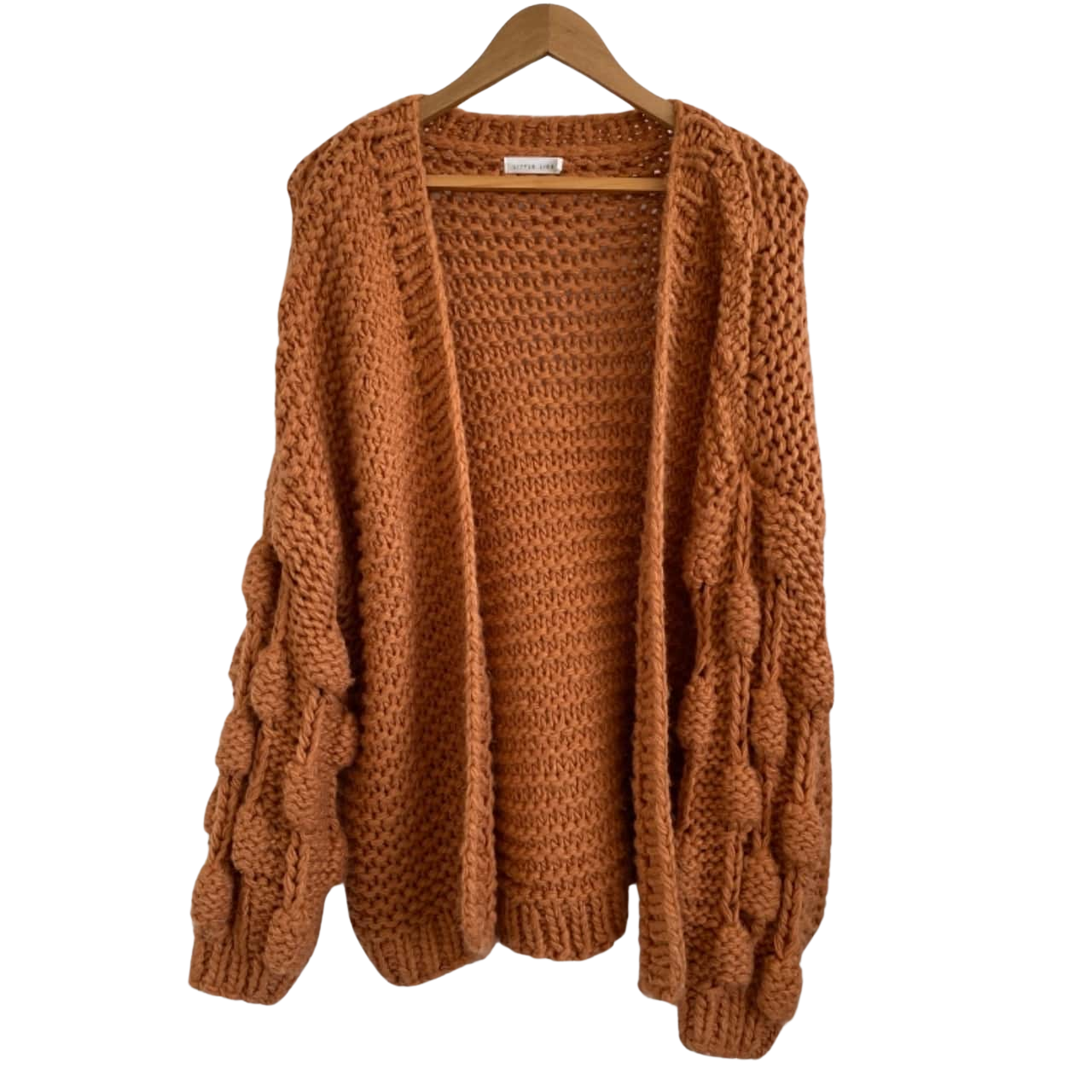 Little Lies Medium/Large Orange Knit Cardigans (s)