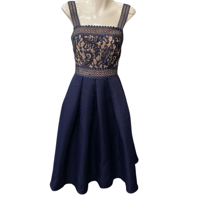 Little Mistress Womens  Size 6 Cocktail Dress Blue 