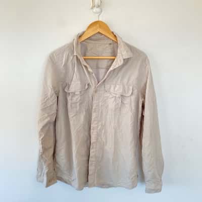 Kathmandu Beige Hiking Outdoor Sun Protection Long SLeeve Shirt  Size S