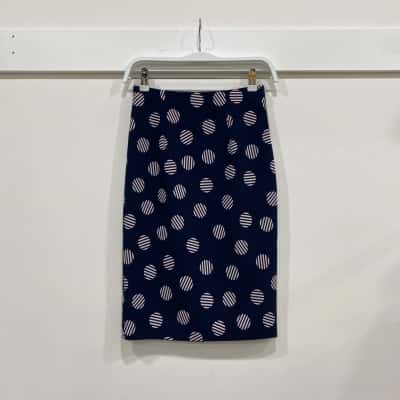 Review Womens  Size 6 Mini Skirt Navy Blue / 