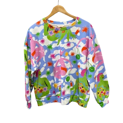 Gorman Womens  Size 12 Crew Neck Jumper Blue / Green 