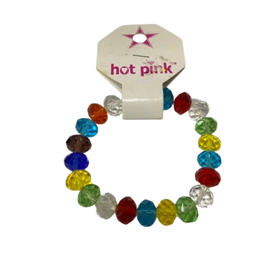Kids Girls Multicoloured plastic gemstone beads stretch BRACELET