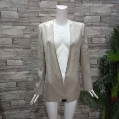 Sass & Bide Womens  Size 12 Open Jacket Silver bnwt