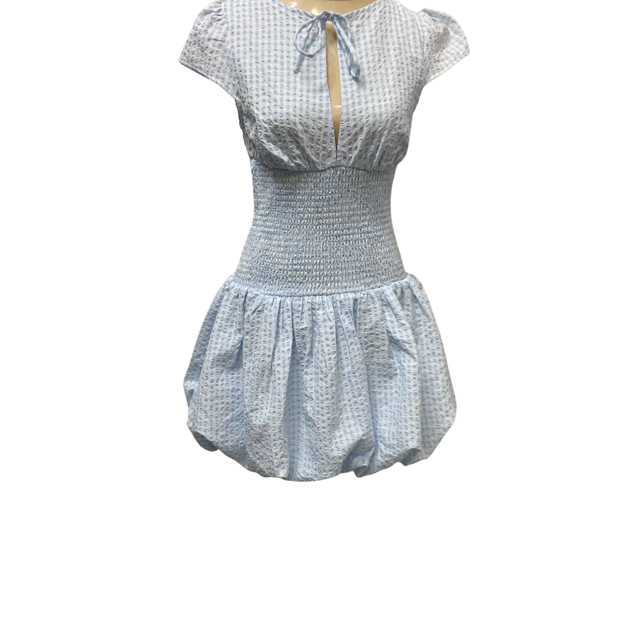 blue gingham dress princess polly Womens Size 8 Mini / Checked - New With Tags the Picnic Princess Blue