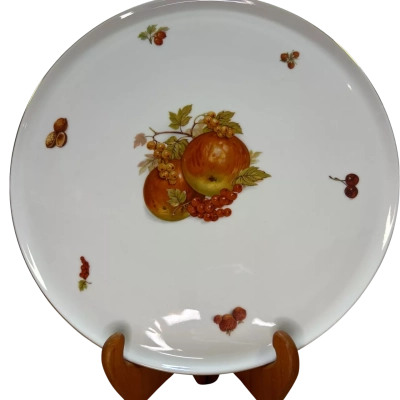 Vintage Furstenberg West Germany Porcelain Cake / Serving Plate
