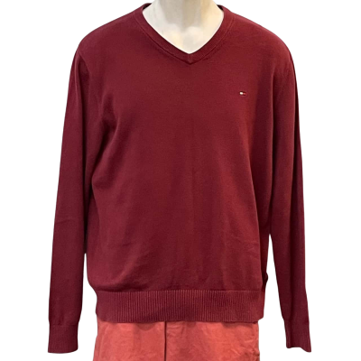Tommy Hilfiger Mens Size S Maroon 
