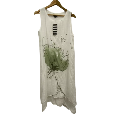 Clarity By Threadz Women's Size S Sleeveless Dress  White RRP$155